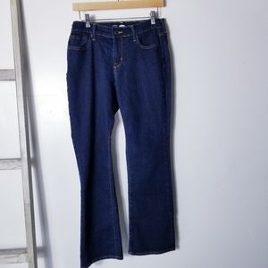 OLD NAVY DARK WASH BOOTCUT JEANS SIZE 8 SHORT